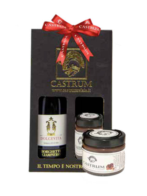 BOX CON IGT PASSITO DOLCEVITA 0.375l E CREMA SPALMABILE AL CIOCCOLATO FONDENTE