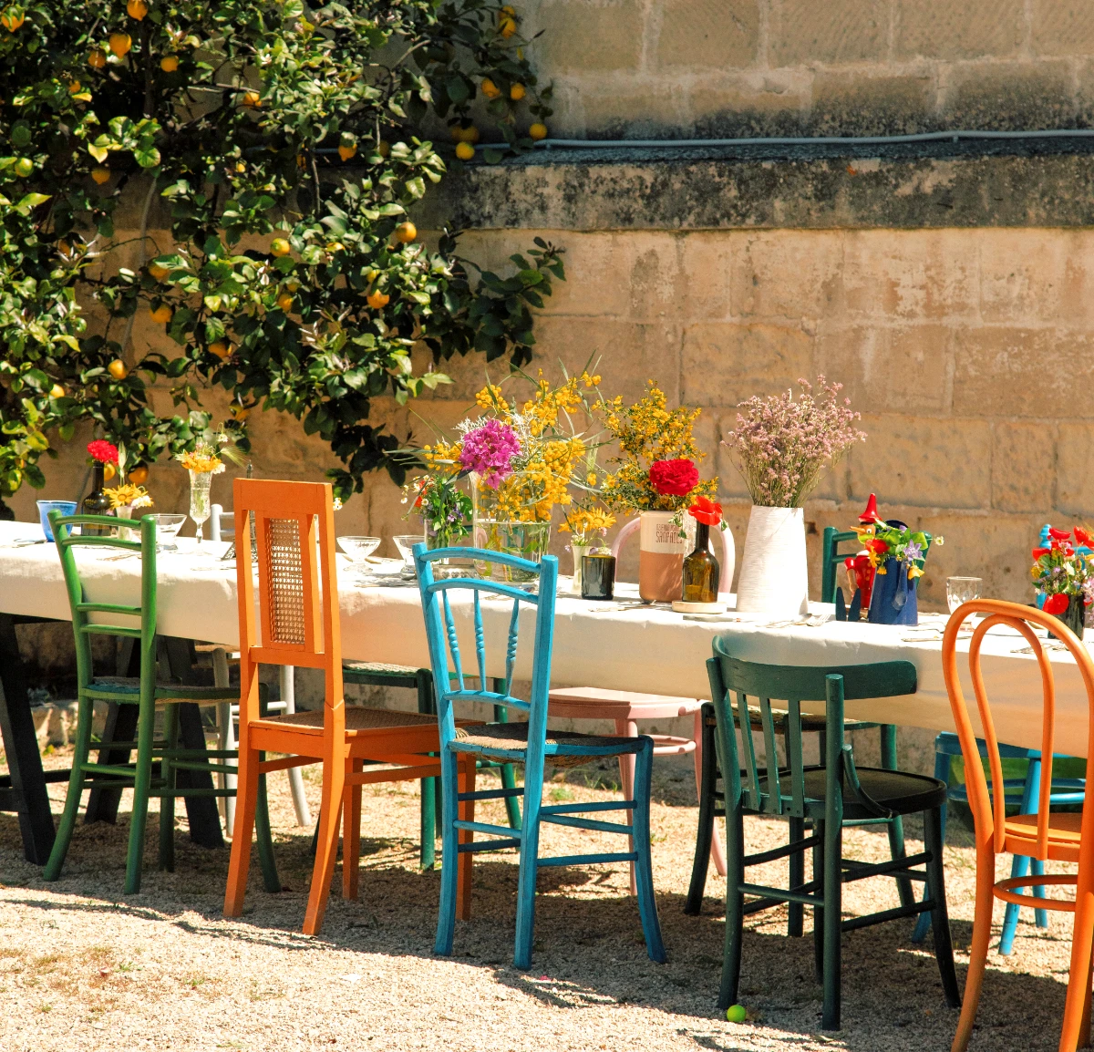 Momento di accoglienza e degustazione presso la Masseria Surani in Puglia